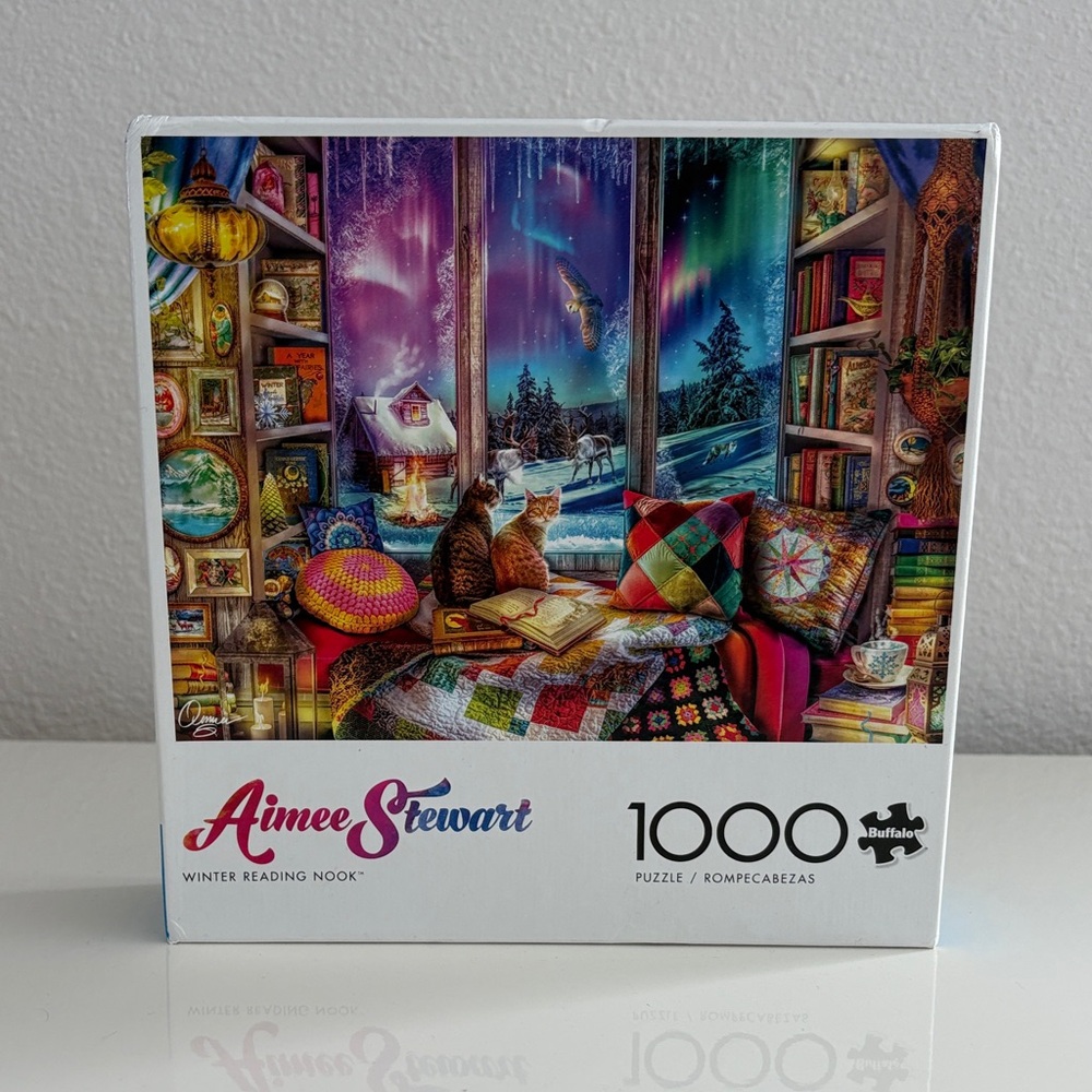 Buffalo Games  Aimee Stewart Winter Reading Nook Puzzle - 1000 Pieces